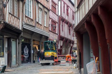 Fachwerkbauten in der Innenstadt von Rouen