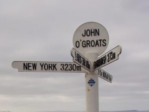 John o Groats das bekannte Schild