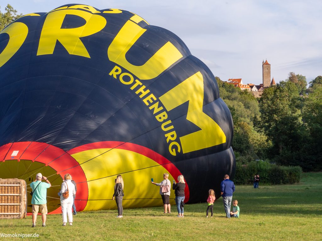 Ballonstart im taubertal Rothenburg