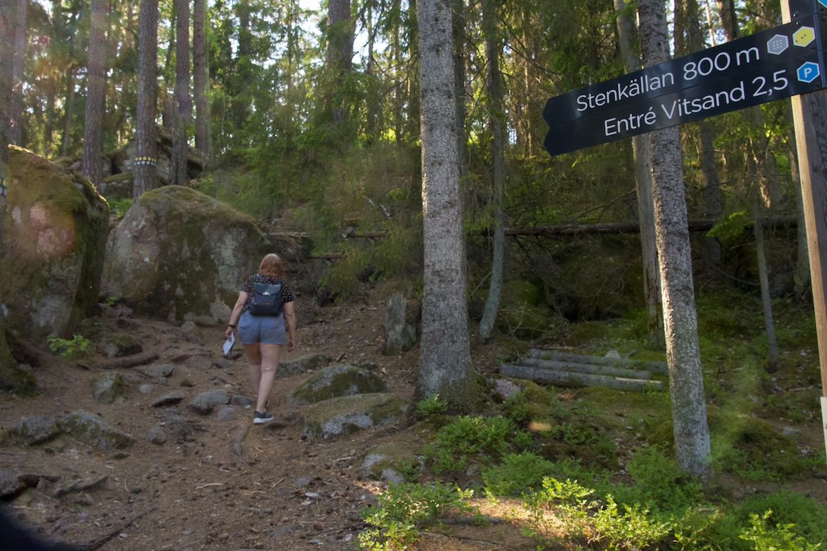 Eine Wanderung im Tiveden Nationalpark in Schweden