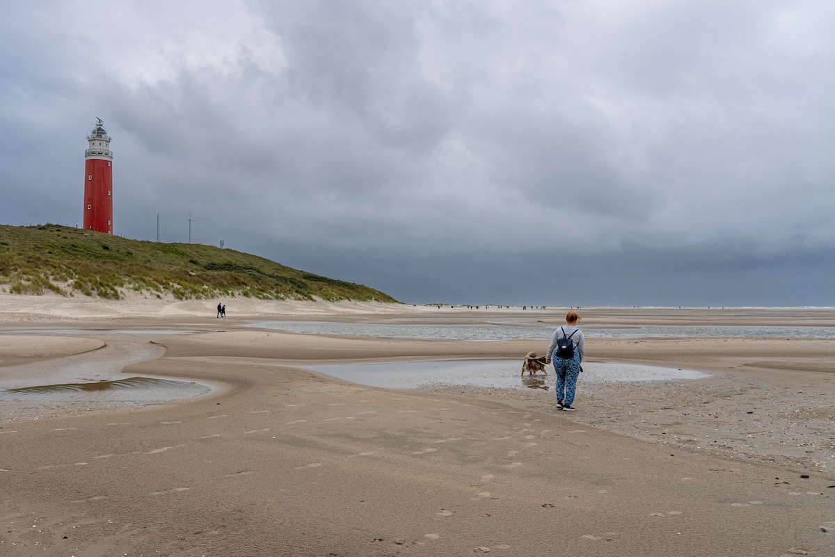 Texel nicht immer scheint die Sonne Strand kurz vor dem Gewitterschauer