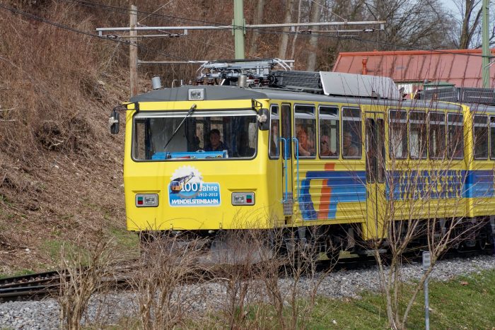 Wendelsteinbahn einer der modernen Triebwagen