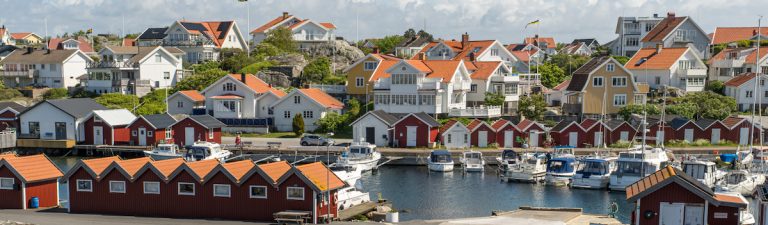 Ort und Hafen von Foto
