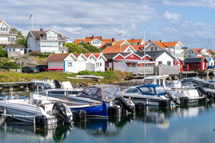 Ort und Hafen von Foto