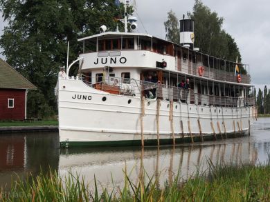 Kanalschiff Juno auf dem Götakanal