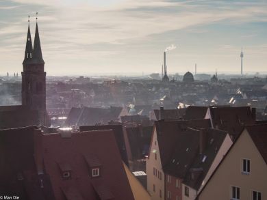 Blick über Nürnberg