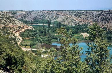 Die Krka-Wasserfälle 1975