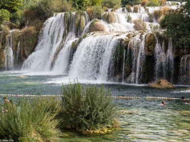 Großer Wasserfall krka Nationalpark Kroatien