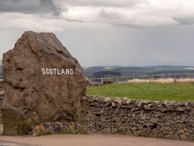 Schottland, die Grenze zu England
