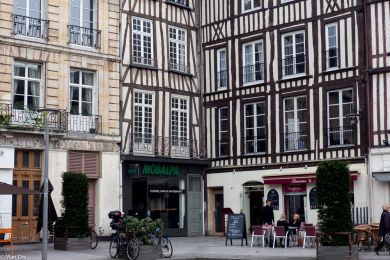 Fachwerkbauten in der Innenstadt von Rouen